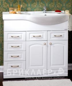 Тумба с раковиной Анна 90 Белая (Дрея)