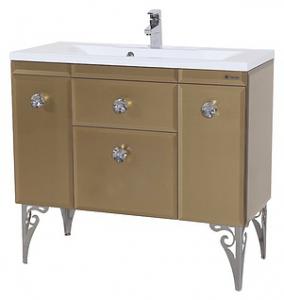 Тумба с раковиной Bellezza Луссо 100 золото, черная, красная