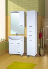 Комплект мебели Bellezza Стелла 65 с бельевой корзиной