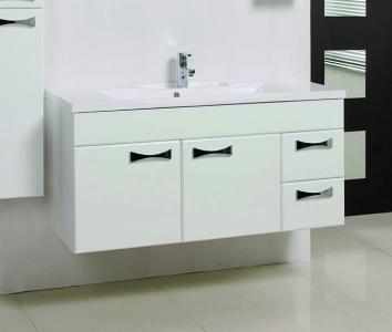 Тумба с раковиной Акватон Диор 120 белая 1A1106K1DR010