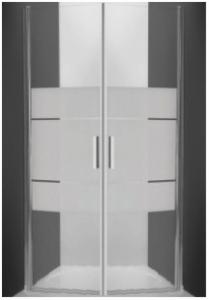 Душевая дверь двухстворчатая Roltechnik Tower Line TCN2/900 профиль brillant/стекло intima