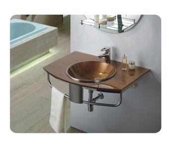 Стеклянная раковина Frap F161-30 80х56