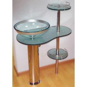 Стеклянная раковина Frap F129-34-32 75х45