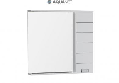 Зеркало Aquanet Доминика 90 L LED белое