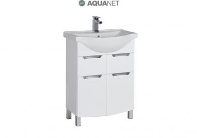 Тумба с раковиной Aquanet Асти 65 белая