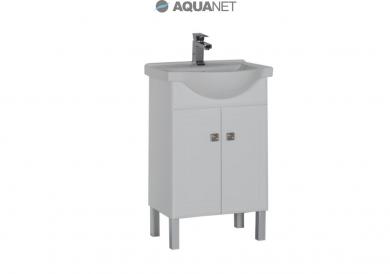 Тумба с раковиной Aquanet Стайл 55 белая