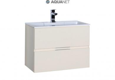 Тумба с раковиной Aquanet Алвита 70 крем