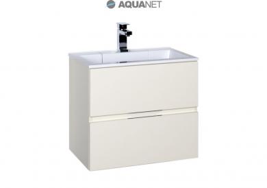 Тумба с раковиной Aquanet Алвита 60 крем