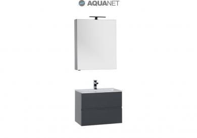Комплект мебели Aquanet Алвита 70 серый антрацит