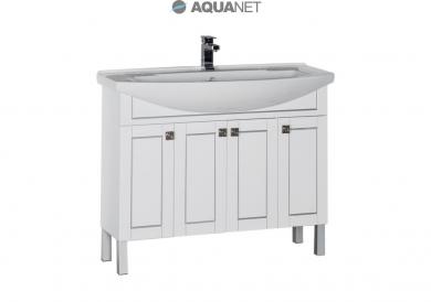Тумба с раковиной Aquanet Честер 105 белая