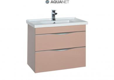 Тумба с раковиной Aquanet Эвора 80 капучино