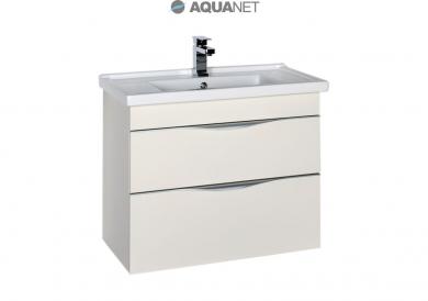 Тумба с раковиной Aquanet Эвора 80 крем