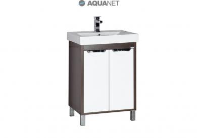 Тумба с раковиной Aquanet Гретта 60 венге (2 дверцы)