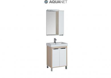 Комплект мебели Aquanet Гретта 60 светлый дуб (2 ящика)