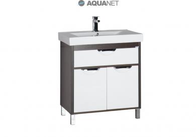 Тумба с раковиной Aquanet Гретта 75 венге