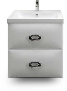 Тумба с раковиной 1 Марка Ovale 60П 2в.я. White